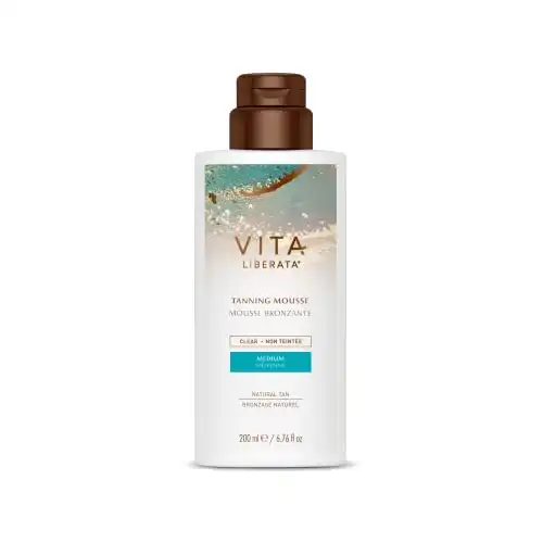 Vita Liberata Clear Mousse for Natural Tan Looking Result, With Organic Botanicals, Fast drying, Hydrating Formula for Long Lasting Tan, 6.76 Oz