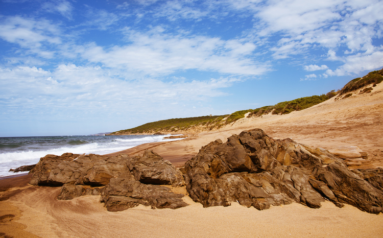 spiaggia di piscinas beach in sardinia, italy